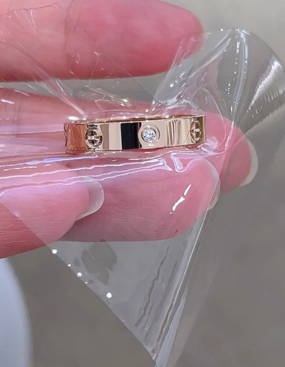 [⭐JeweliWhal]BAGUE LOVE 4MM 1 DIAMANT