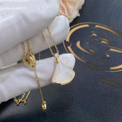 [⭐JeweliWhal]COLLIER DREAM NACRE BLANCHE OR 1 DIAMANT