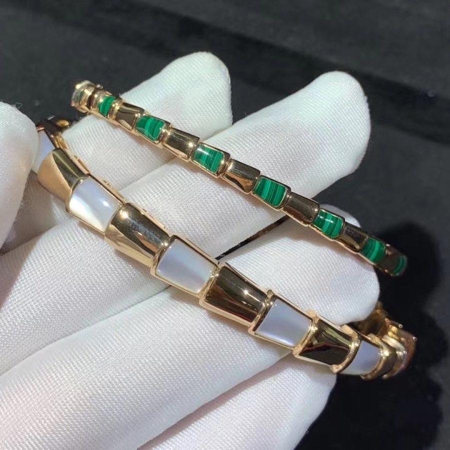 [⭐JeweliWhal]SERPENTI BRACELET PINK GOLD MOP