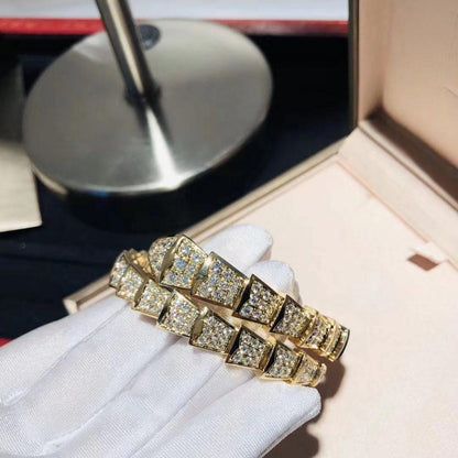[⭐JeweliWhal]SERPENTI BRACELET 8MM GOLD DIAMOND