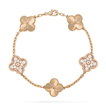 [⭐JeweliWhal] COLLECTION DE BRACELETS LASER TRÈFLE 5 MOTIFS