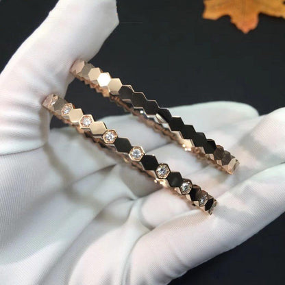 [⭐JeweliWhal]BEE LOVE BRACELET DIAMANTS OR ROSE