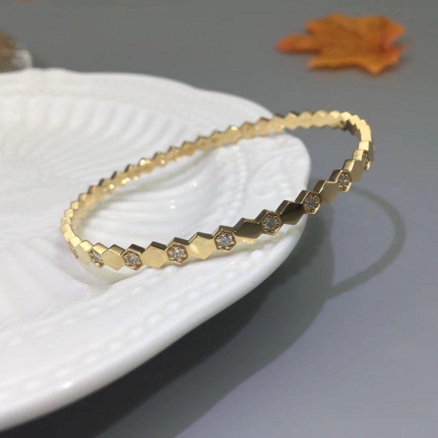 [⭐JeweliWhal]BRACELET BEE LOVE OR ET DIAMANT