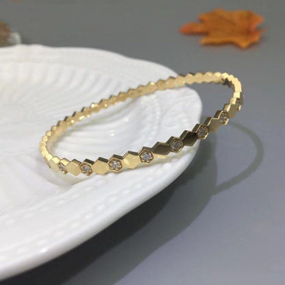 [⭐JeweliWhal]BRACELET BEE LOVE OR ET DIAMANT