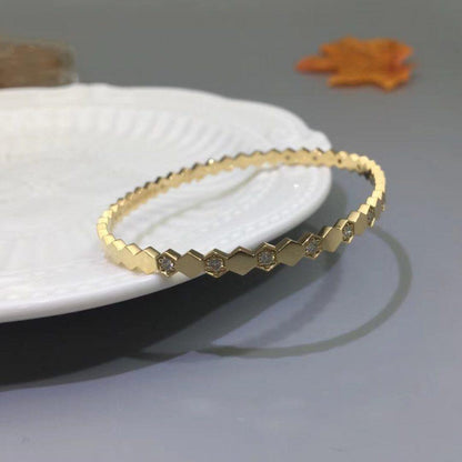 [⭐JeweliWhal]BRACELET BEE LOVE OR ET DIAMANT