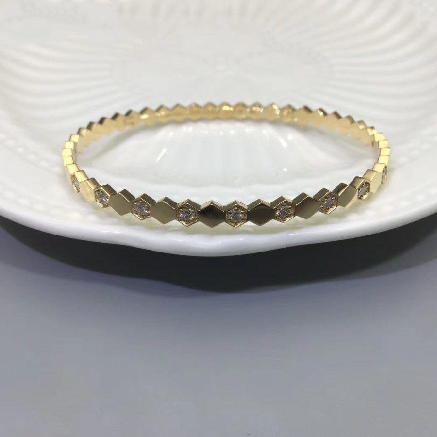 [⭐JeweliWhal]BRACELET BEE LOVE OR ET DIAMANT