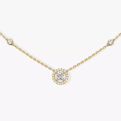 [⭐JeweliWhal]Diamond Necklace 0,20ct Brilliant Shape Joy