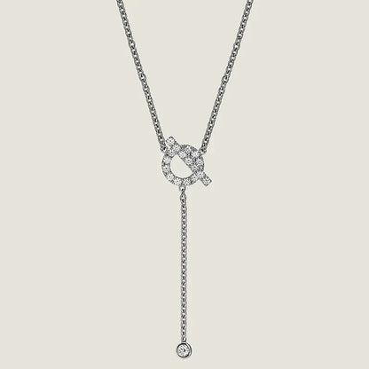 [⭐JeweliWhal]COLLIER FINESSE EN ARGENT ET DIAMANTS