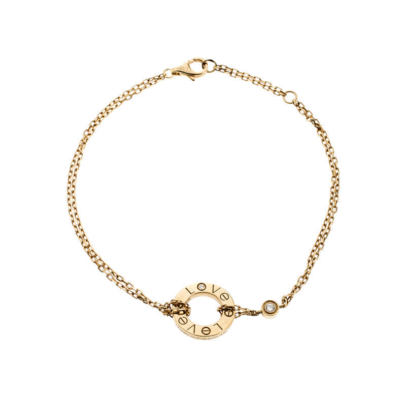 [⭐JeweliWhal]BRACELET LOVE 2 DIAMANTS