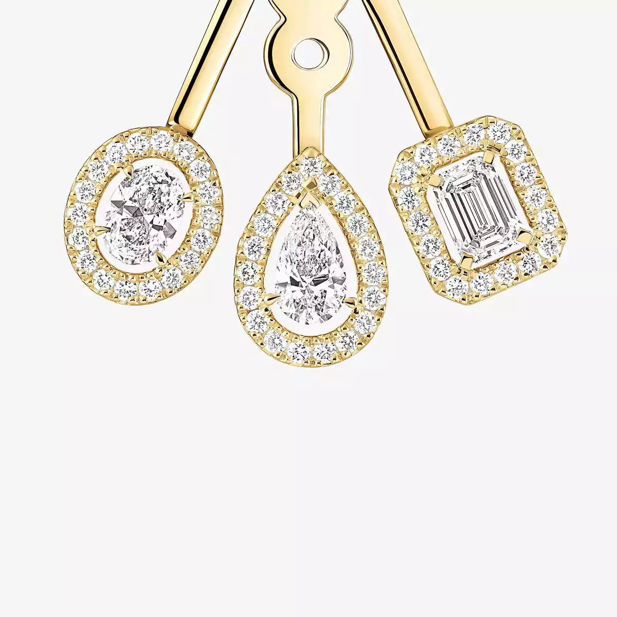 [⭐JeweliWhal] My Twin Trio  Diamond Earrings