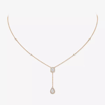 [⭐JeweliWhal]Gold Diamond Tie Necklace