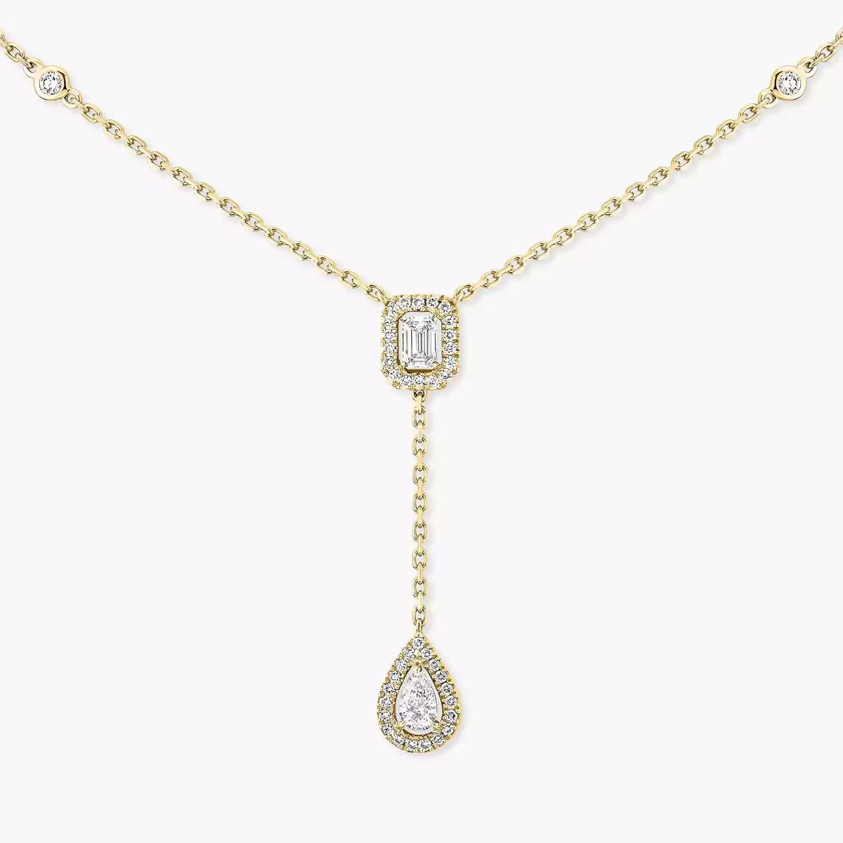 [⭐JeweliWhal]Gold Diamond Tie Necklace