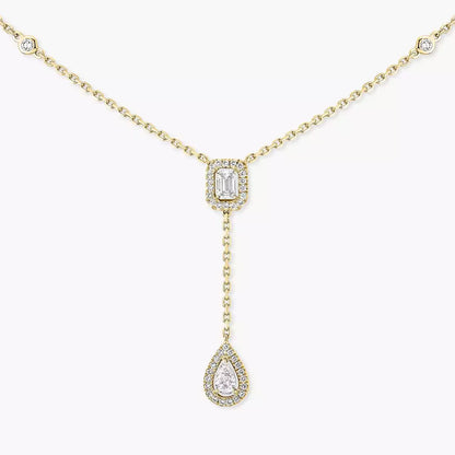 [⭐JeweliWhal]Gold Diamond Tie Necklace