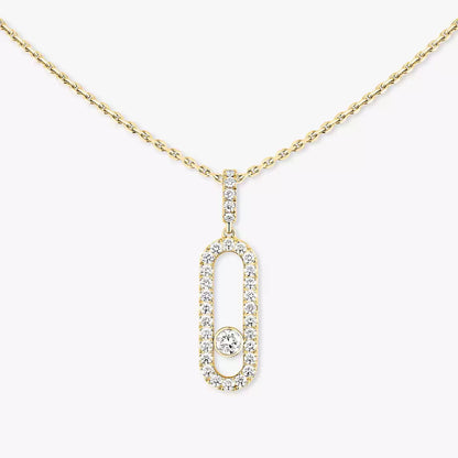 [⭐JeweliWhal]Move Uno Diamond Necklace in Rose Gold