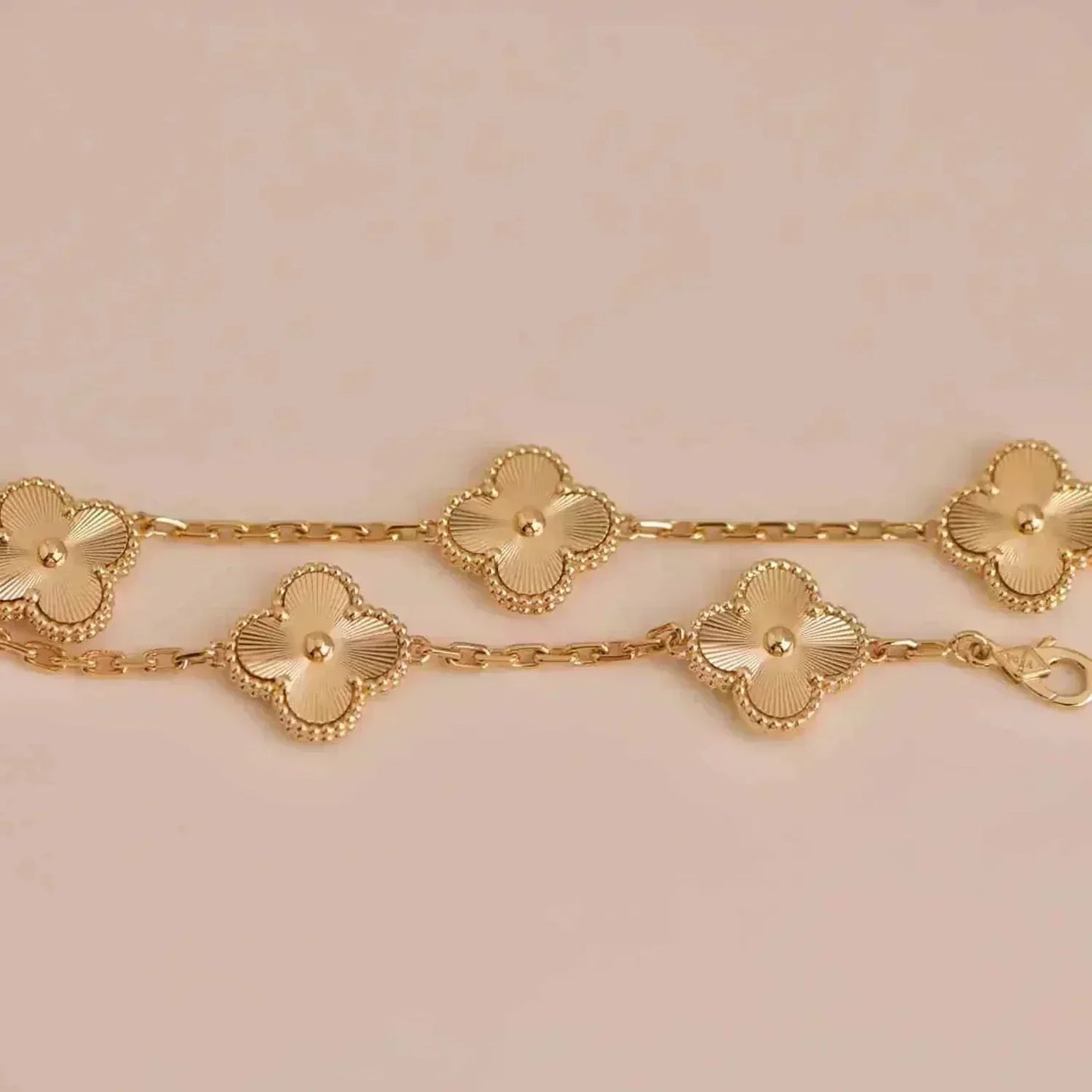 [⭐JeweliWhal] COLLECTION DE BRACELETS LASER TRÈFLE 5 MOTIFS