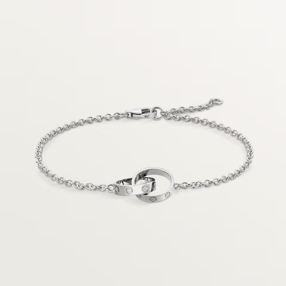 [⭐JeweliWhal]LOVE BRACELET DOUBLE RING