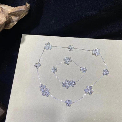 [⭐JeweliWhal]BRACELET ARGENT FRIVOLE 5 FLEURS