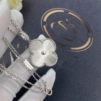 [⭐JeweliWhal]COLLIER TRÈFLE ARGENT 25MM GRAND TRÈFLE