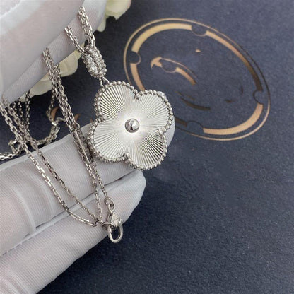 [⭐JeweliWhal]COLLIER TRÈFLE ARGENT 25MM GRAND TRÈFLE