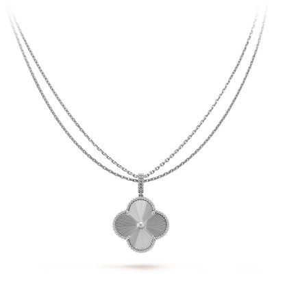 [⭐JeweliWhal]COLLIER TRÈFLE ARGENT 25MM GRAND TRÈFLE