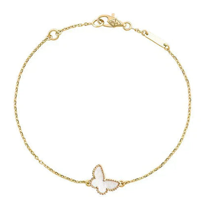 [⭐JeweliWhal]BRACELET PAPILLON EN NACRE FONCÉE