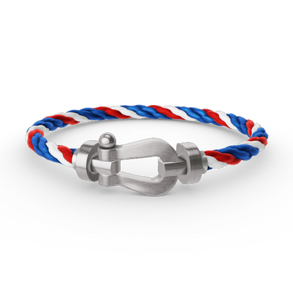 [⭐JeweliWhal]FORCE LARGE HORSESHOE NO DIAMOND BRACELET SILVER