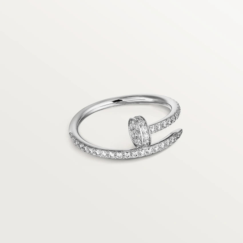 [⭐JeweliWhal]JUSTE BAGUE 1.8MM ARGENT DIAMANTS